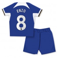 Chelsea Enzo Fernandez #8 Replica Home Minikit 2023-24 Short Sleeve (+ pants)